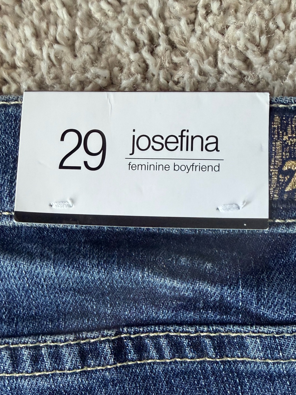 7 For All Mankind Blue Denim Jeans with Tags - Picture 8 of 11